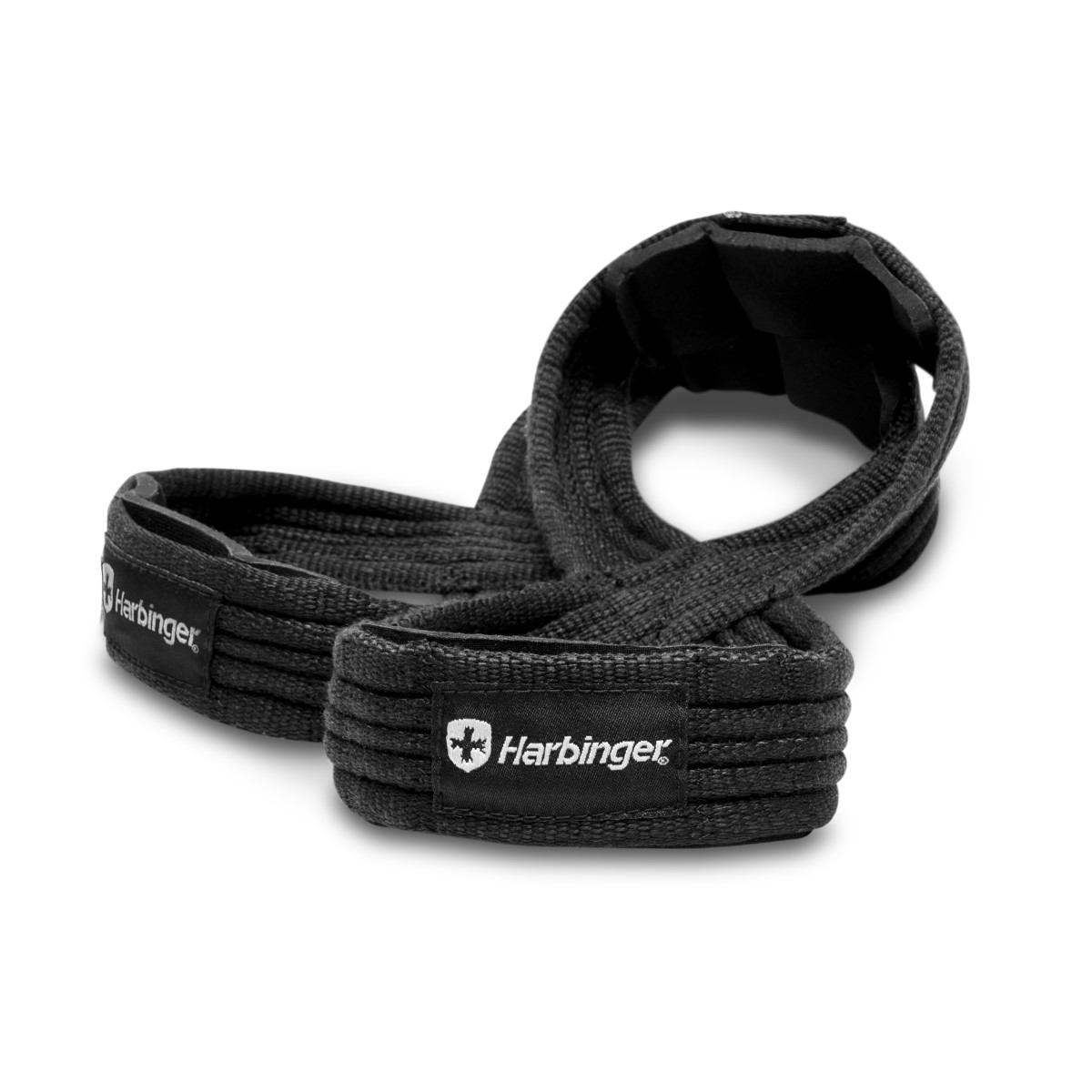 Harbinger Leather Lifting Straps, Black (Da Thật) - Chính Hãng