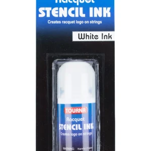 Tourna Racquet Stencil Ink White
