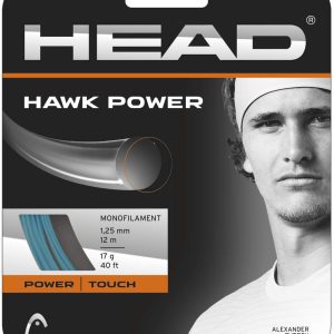 HEAD Hawk Power 17g/1.25mm Tennis String 12m Set Petrol