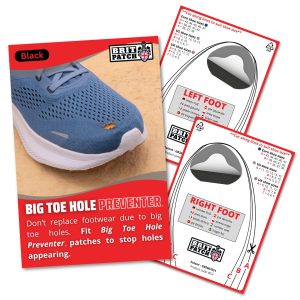 Trainer Armour Big Toe Hole Preventer Pack BLK r