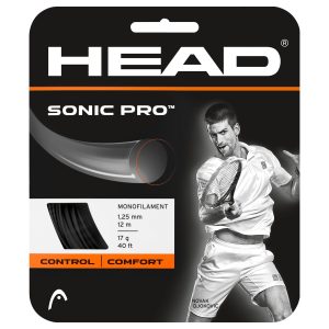 HEAD Sonic Pro Tennis String 17g/1.25mm Black 12m Set
