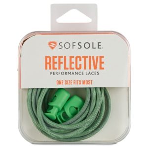 Sof Sole Reflective Bungee Laces 38" Green