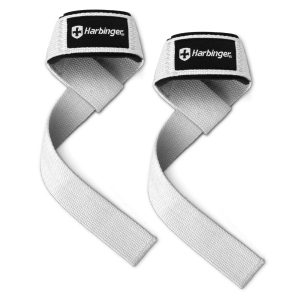 Harbinger Padded Cotton Lifting Straps WHITE 21"