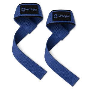 Harbinger Padded Cotton Lifting Straps BLUE 21"