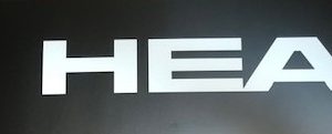 HEAD Header Sign 1000 x 200mm Blk /Wht